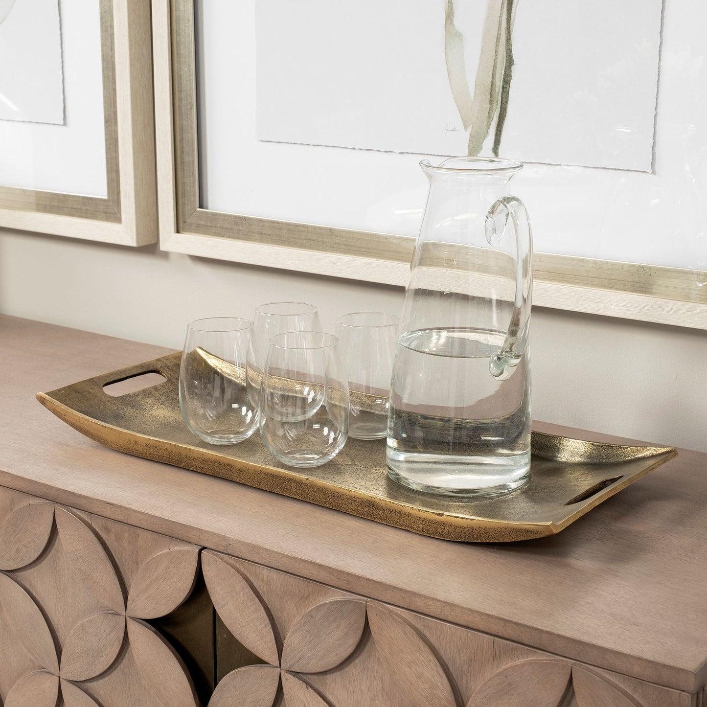 Drey 24L x 10W Gold Rectangular Tray