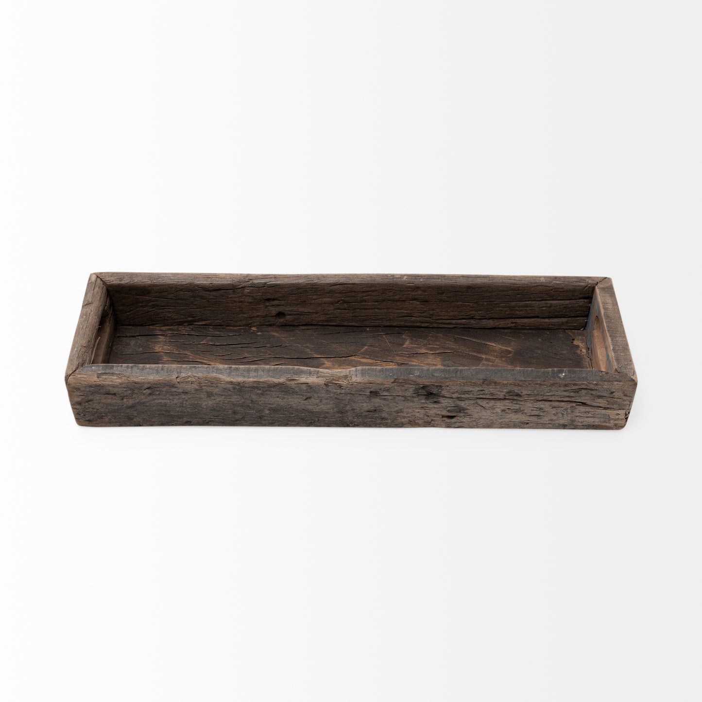 Vernon (Small) 24L x 7W Brown Reclaimed Wood Tray