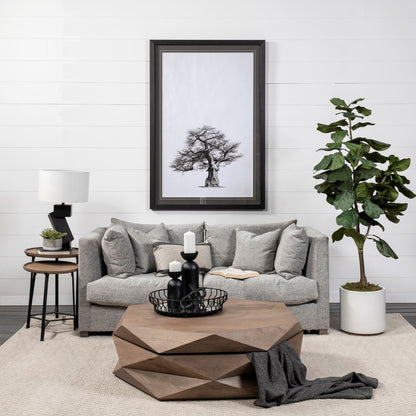 Alex Small Black Metal Cylindrical Table Candle Holder