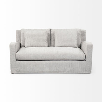 Denly I 69 X 38.25 X 34.5 Frost Gray Slipcover Two Seater Sofa