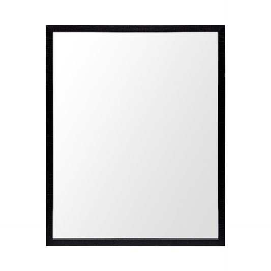 Bristol Black 24x30 Faux Wood Frame Bathroom Vanity Mirror