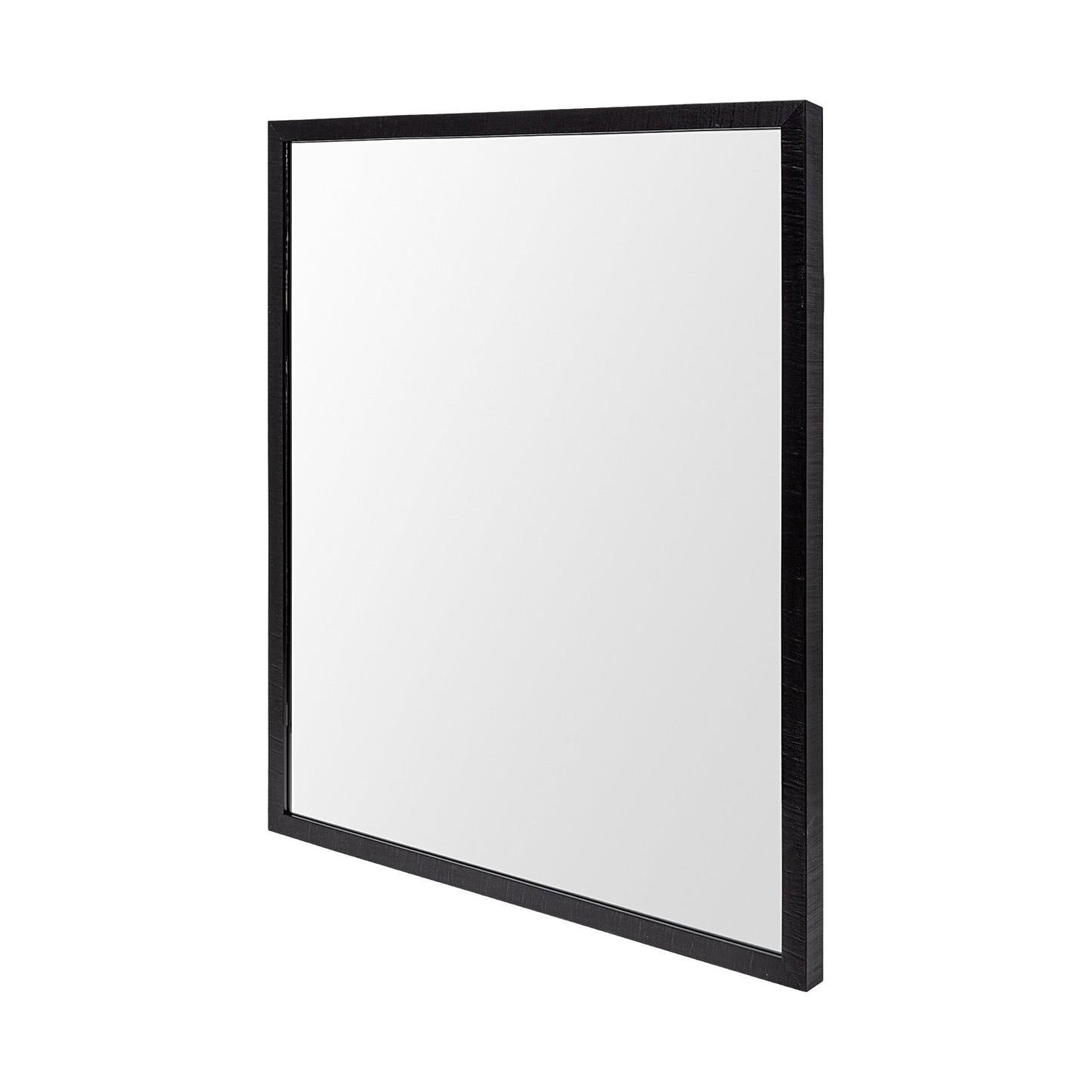Bristol Black 24x30 Faux Wood Frame Bathroom Vanity Mirror