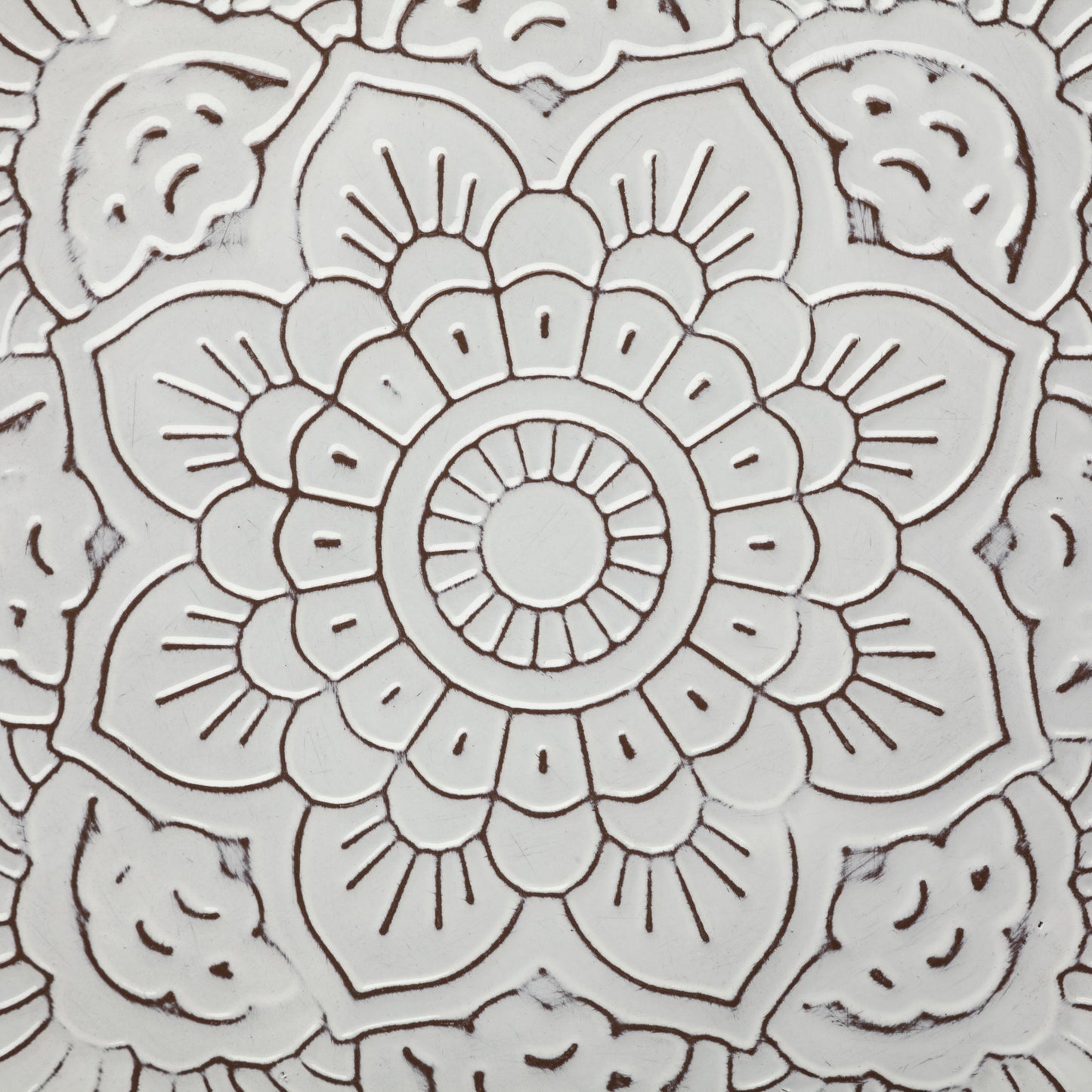 Miranda Set of 2 Stamped Metal Lotus Flower Wall Decor