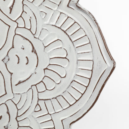 Miranda Set of 2 Stamped Metal Lotus Flower Wall Decor