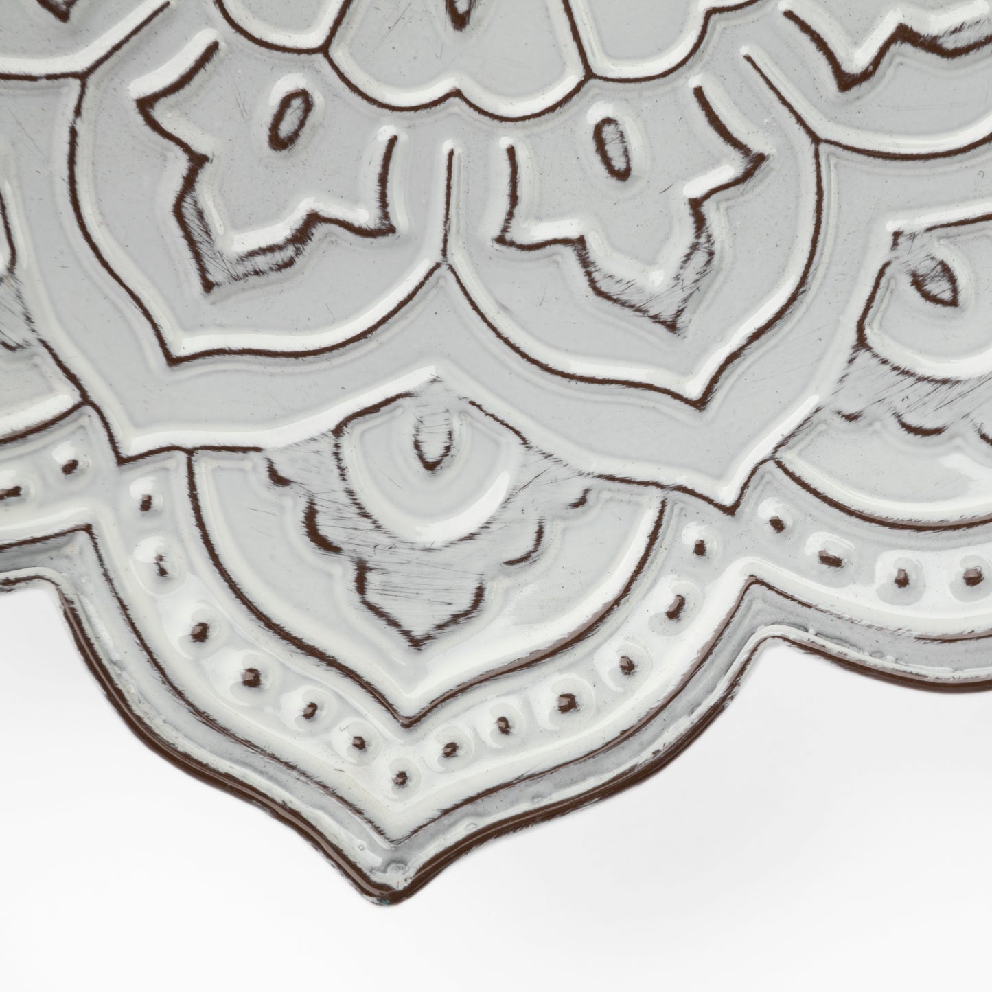 Miranda Set of 2 Stamped Metal Lotus Flower Wall Decor