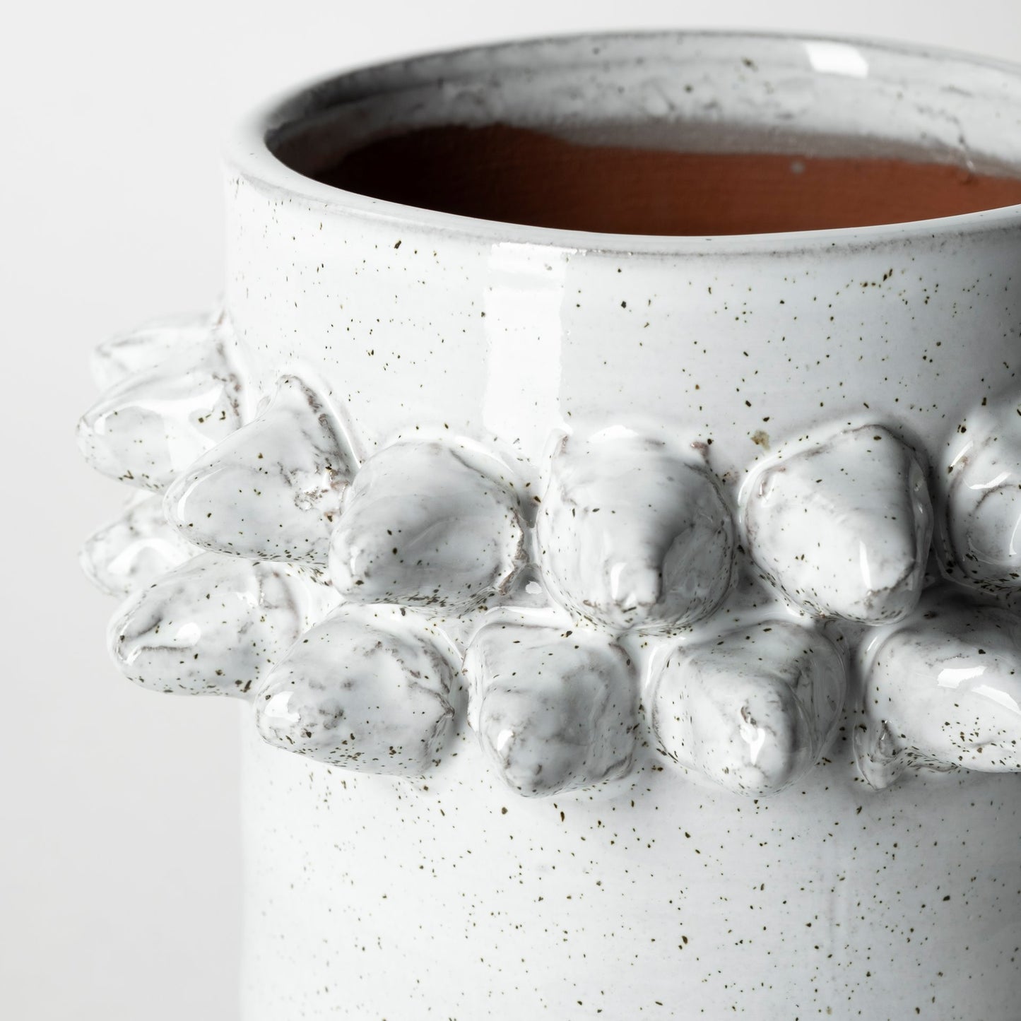 Farmhampton Small Gray Spoked Ceramic Vase