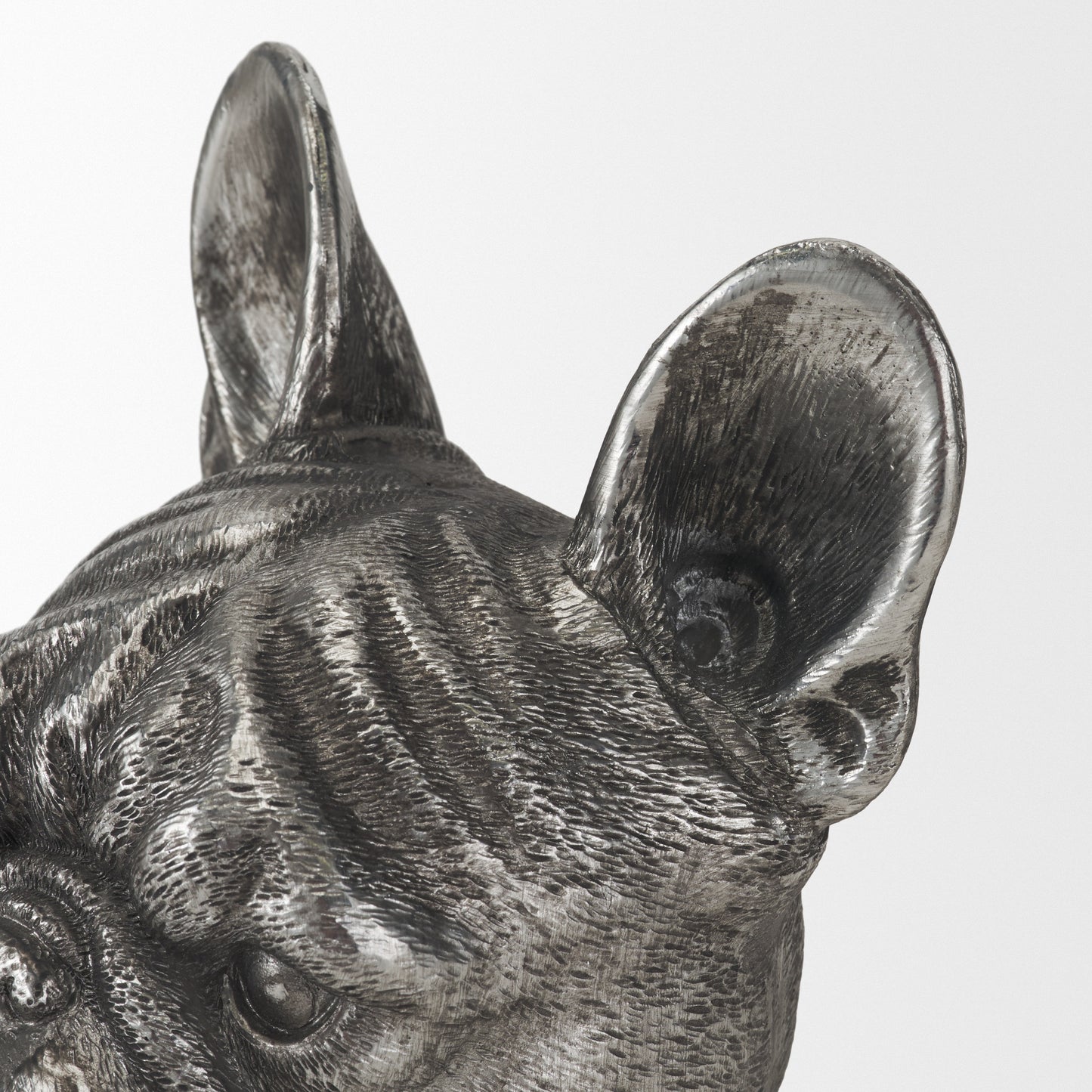 Bruno (Set of 2) 5L x 5W Silver American Bulldog Bookends