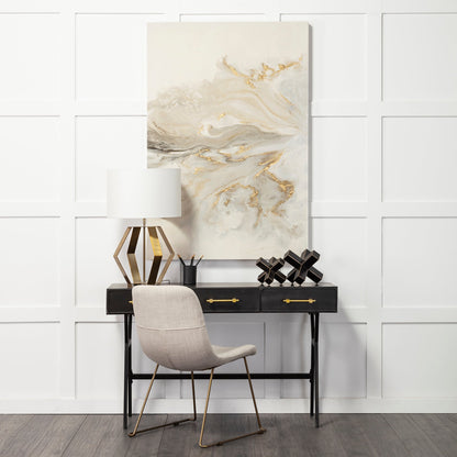 Abel (Small) 8L x 7W Black Metal Jack W/ Gold Accents