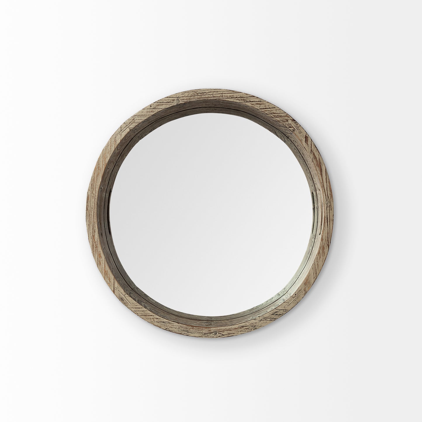 Whittier Small 20L x 20W Brown Wooden Mirrored Base Tray