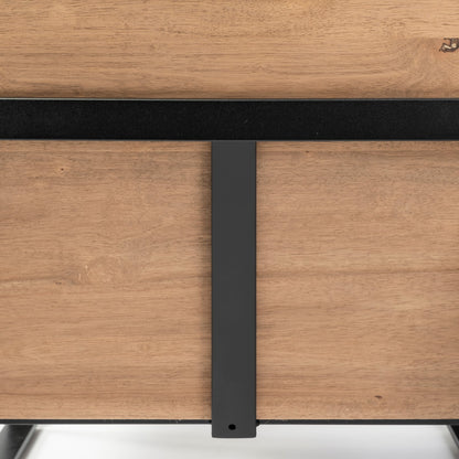 Stamford Light Beige Upholstered Seat w/ Wood Back, Metal Frame Accent Chair