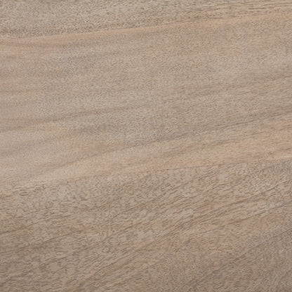 Brahma 26" Total Height White Washed Wood Stool