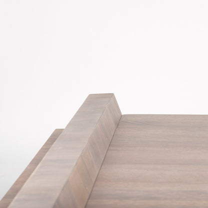 Elaine 59x36 Brown Solid Wood Top & Base Coffee Table