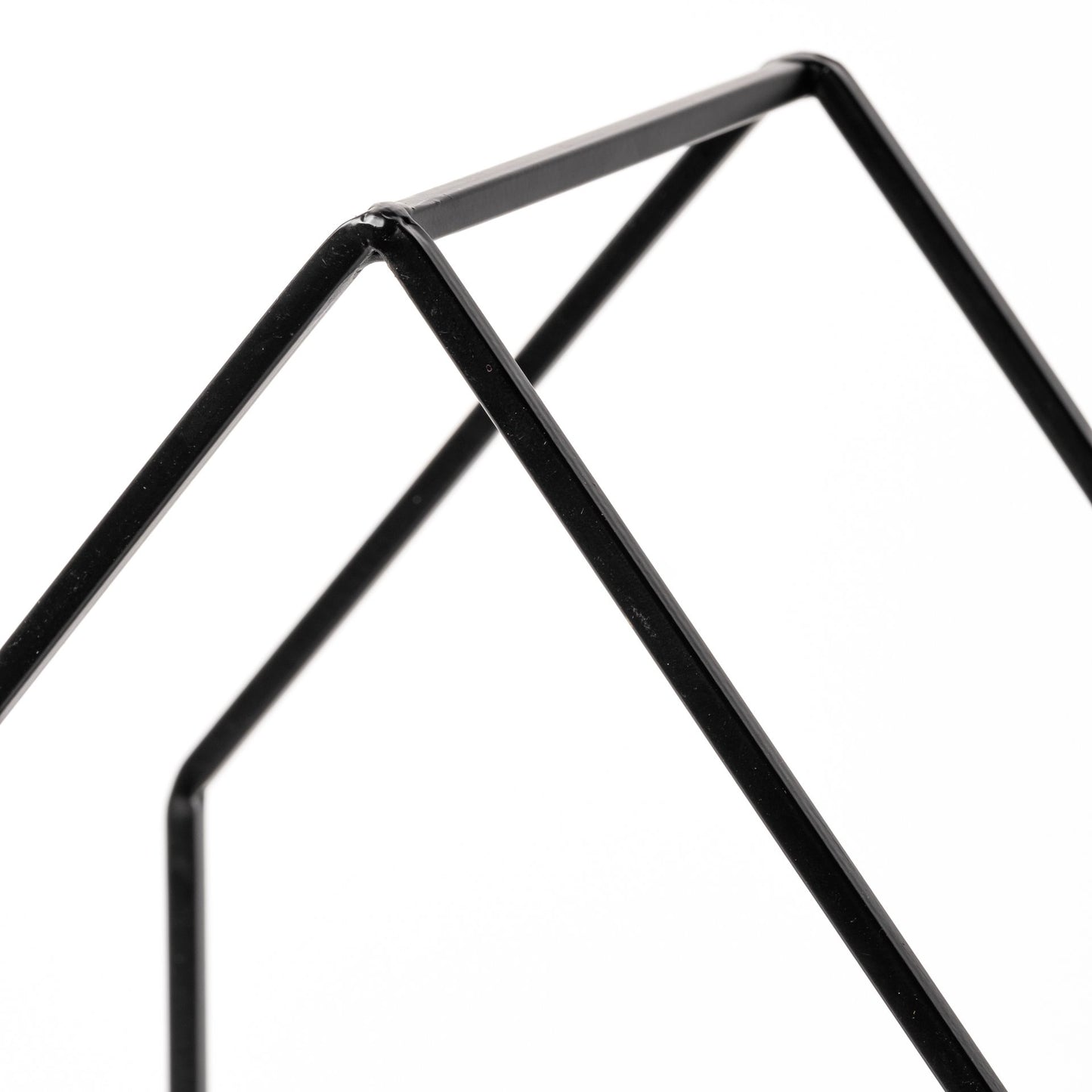 Leopold Set of Two Black Metal Wooden Base Table Candle Holders