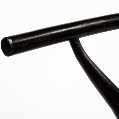 Trixie I Black Wooden Base w/ Dark Taupe Fabric Seat Dining Chair