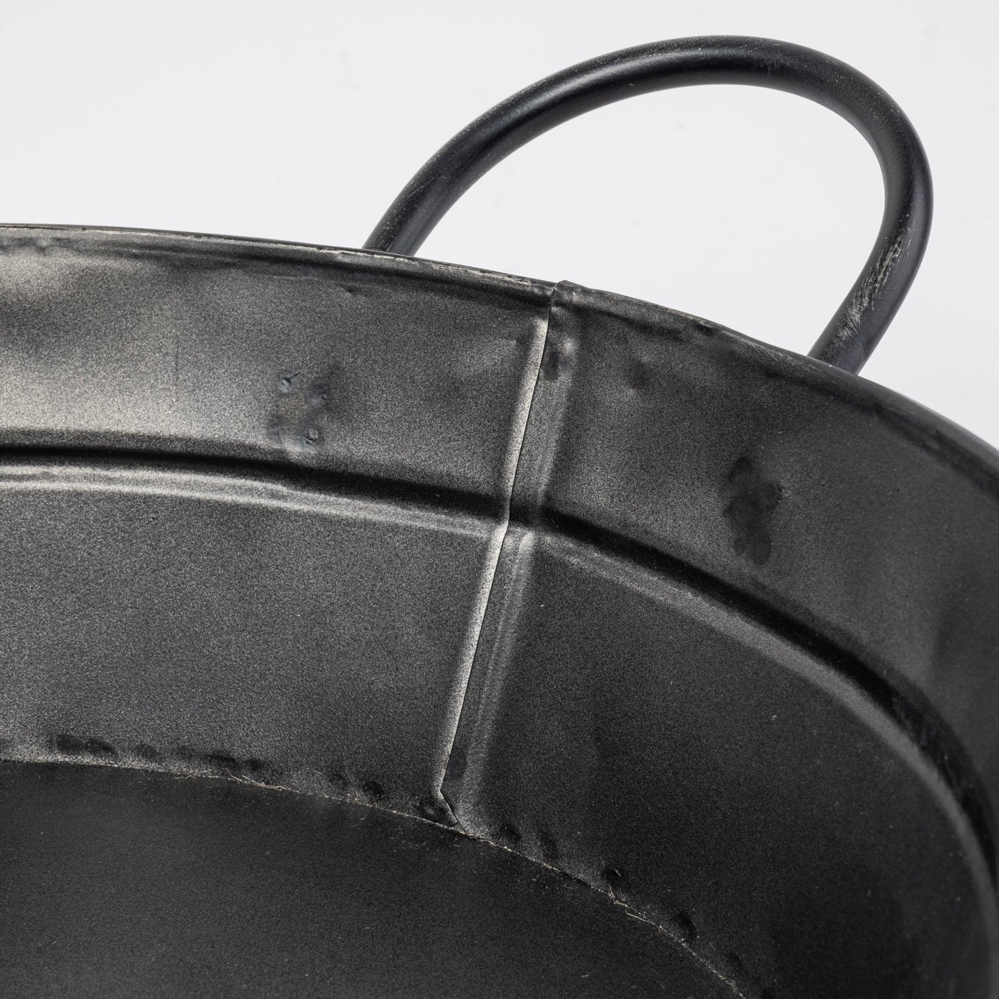 Reno 20L x 14W Black Metal Vintage Inspired Basket