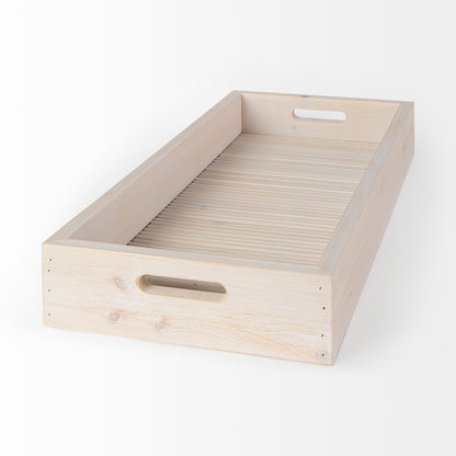 Horatio 28L x 12W Natural Wood Rectangular Serving Tray
