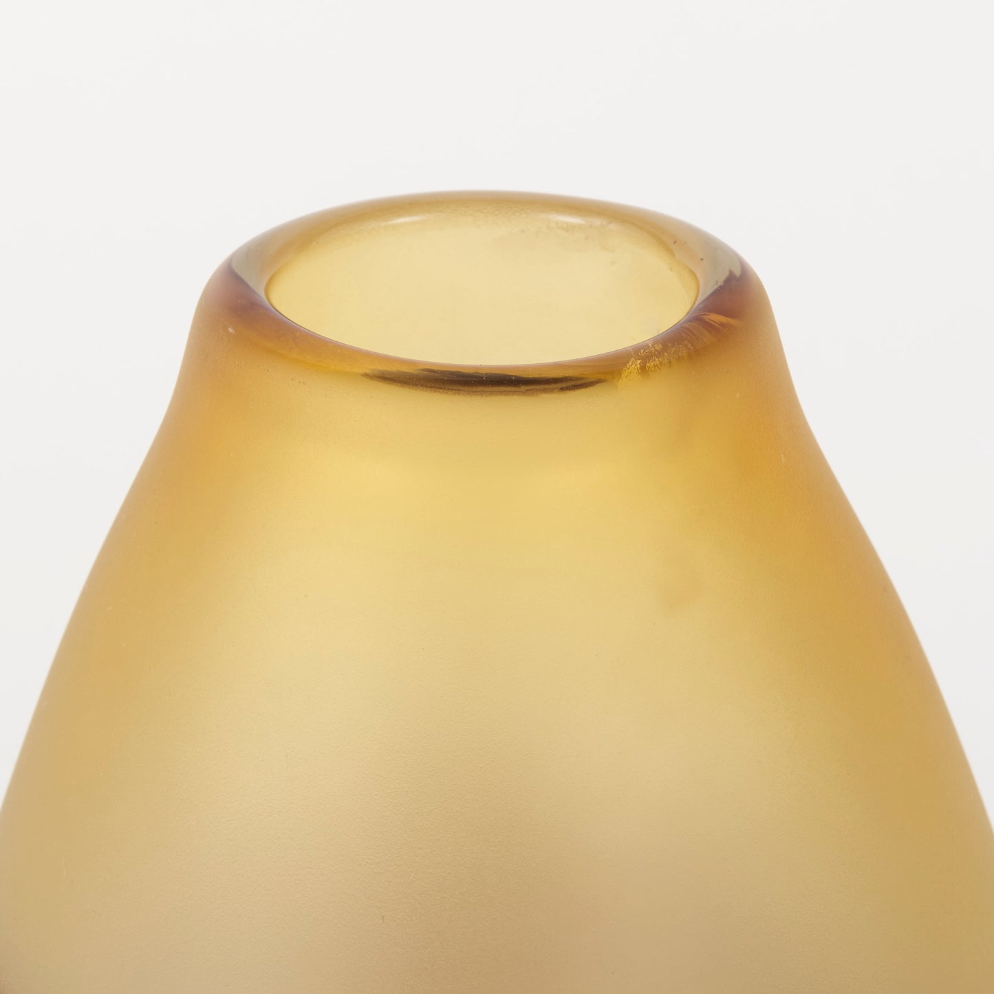 Pyla Large Yellow/Brown Glass Sand Dune Inspired Vase