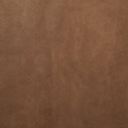 Jessie 55L x 16W Brown Leather Seat W/Black Metal Base Accent Bench