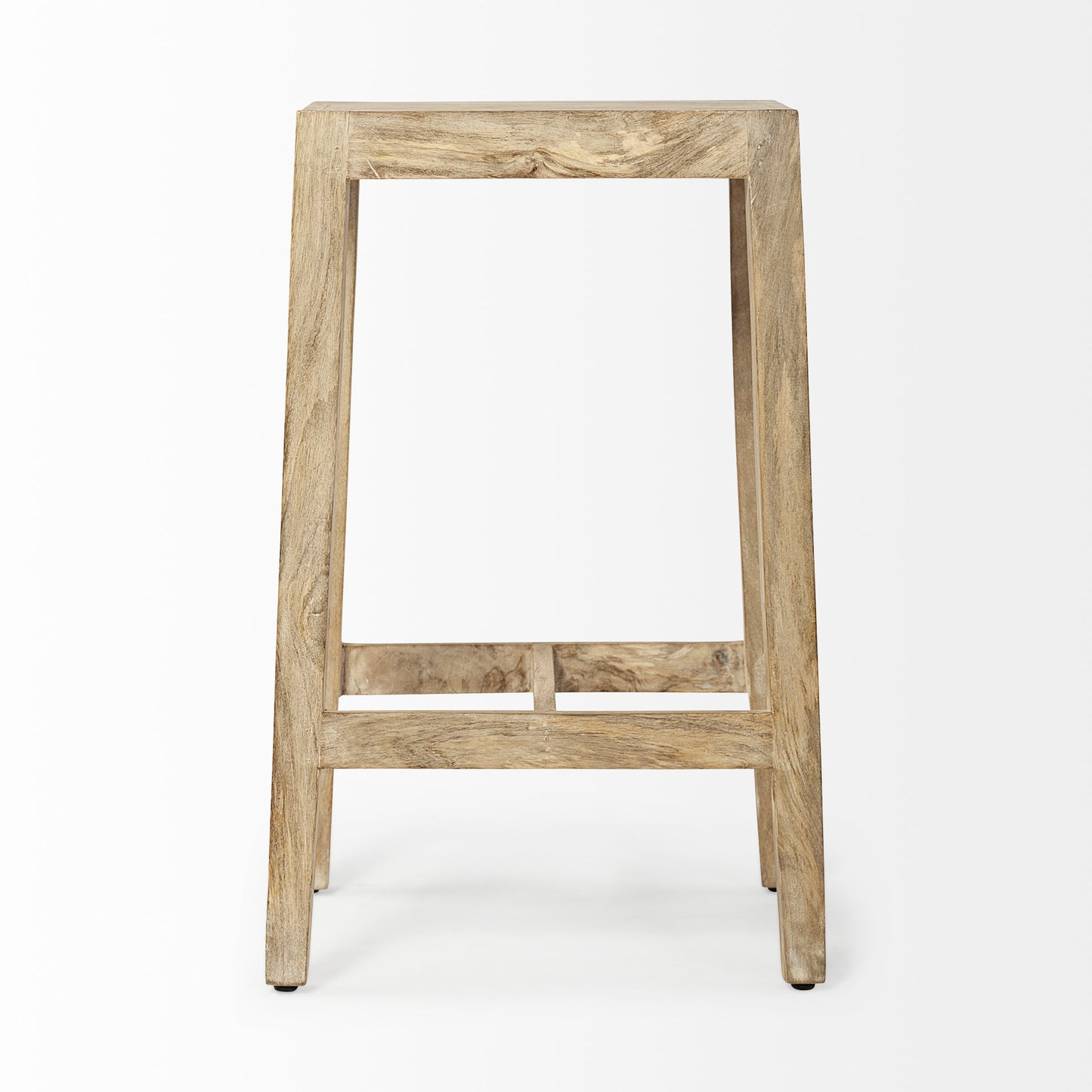 Colony 25" Seat Height Brown Wood Seat & Frame Stool