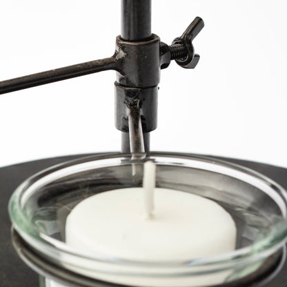 Jaran Black Metal Five Armed Tealight Table Candle Holder