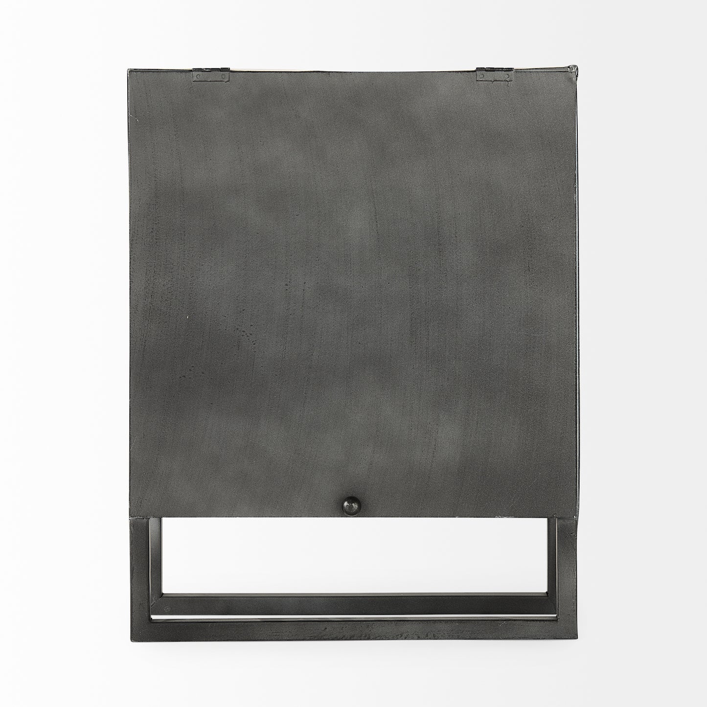 Felix Gray Metal Square Table Clock