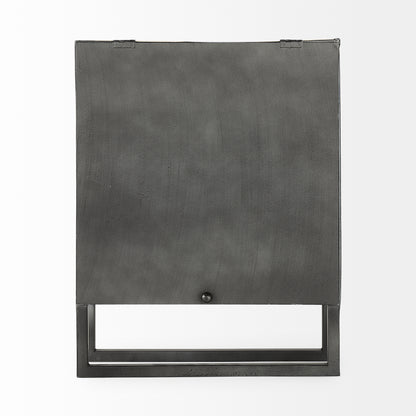 Felix Gray Metal Square Table Clock