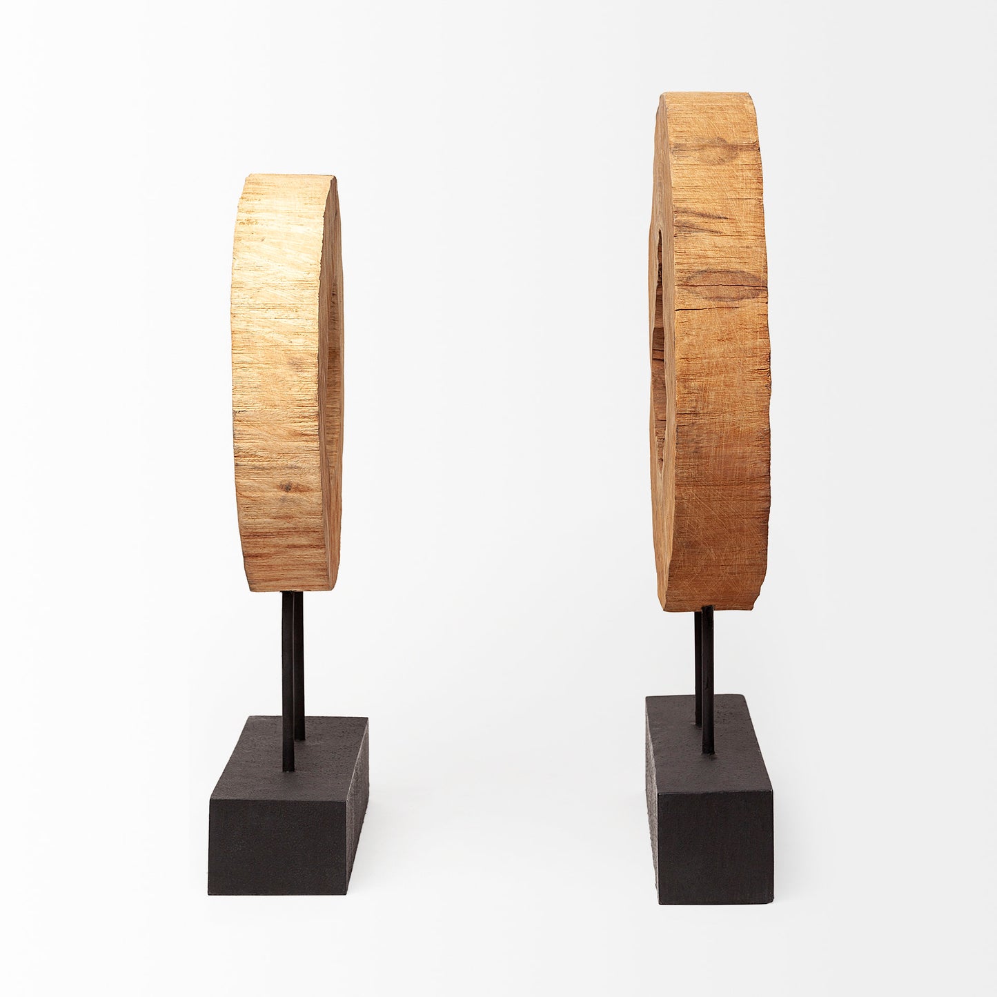 Ironwood II (Small) 13L x 4W Natural Wooden Circular Object