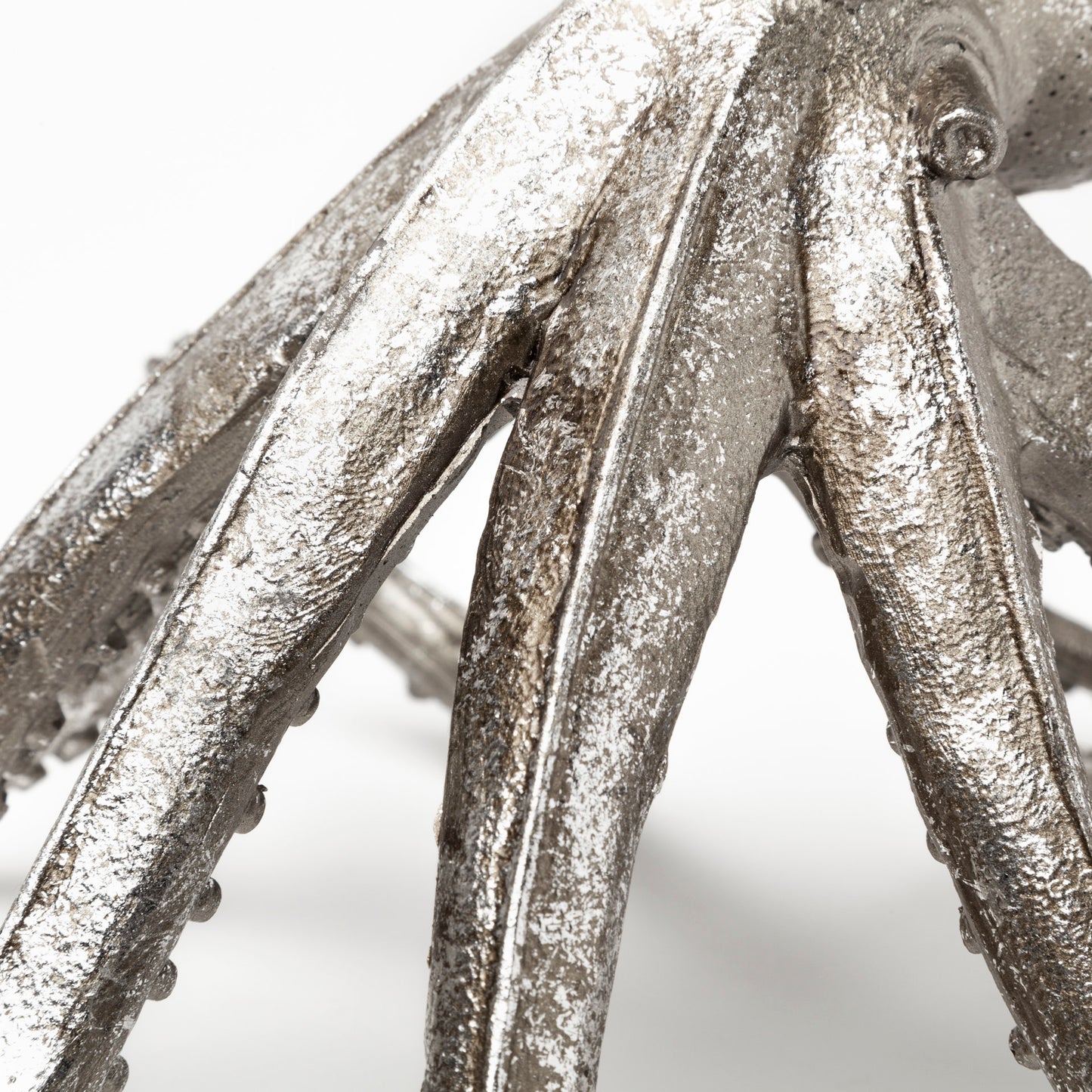 Strafford Small 10L x 9W Silver Resin Octopus