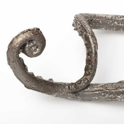 Strafford Small 10L x 9W Silver Resin Octopus