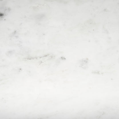 Tanner I 71L x 35W Rectangular White Marble W/ Metal Base Dining Table