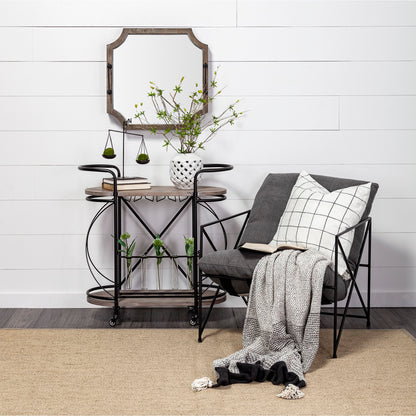 Ellis 10L x 4W Black Metal Vintage Inspired Weighing Scale