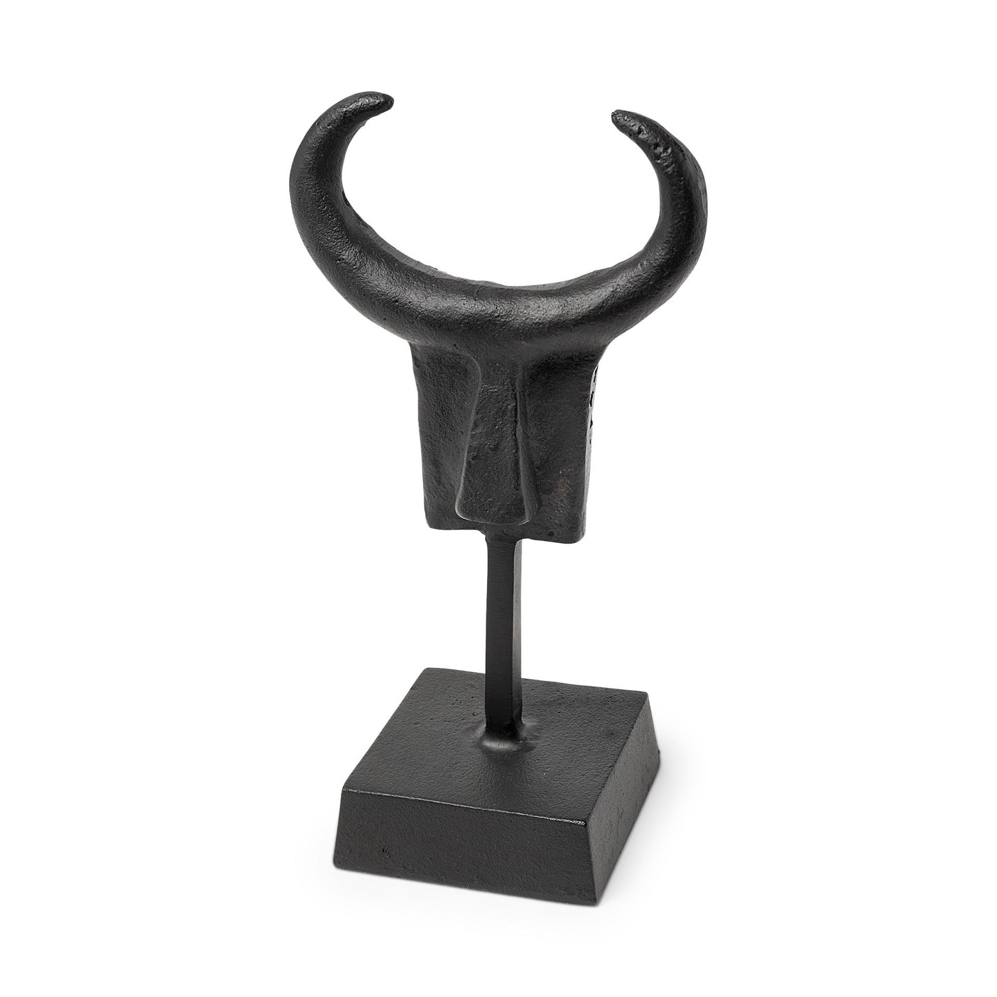 Caleb 4L x 5W Black Metal Tribal Figurine