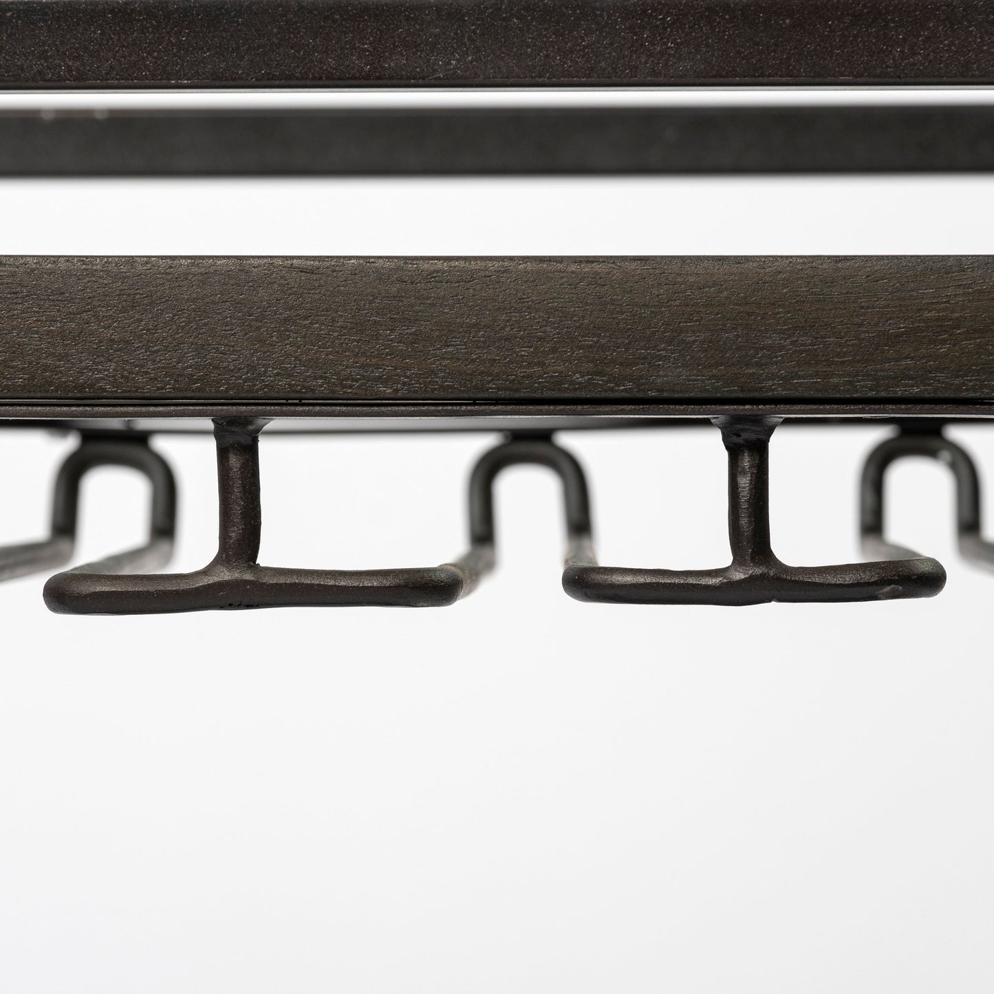 Chriselle Black Metal And Glass Two Tier Bar Cart