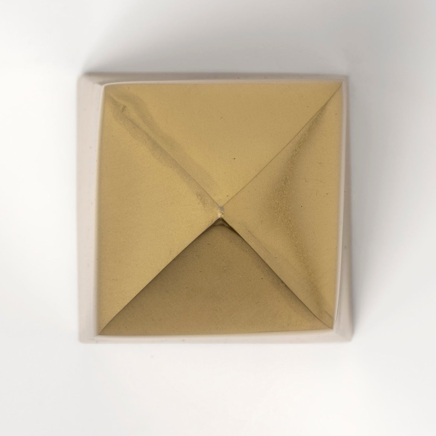 Giza (Set of 2) 4L x 4W Gold Elongated Pyramids