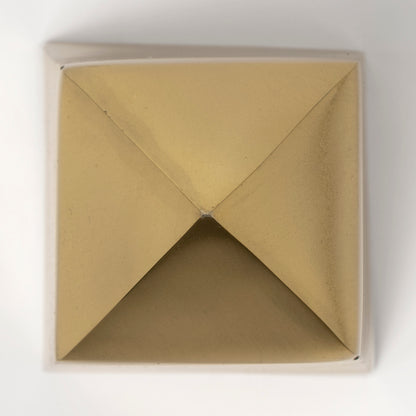 Giza (Set of 2) 4L x 4W Gold Elongated Pyramids