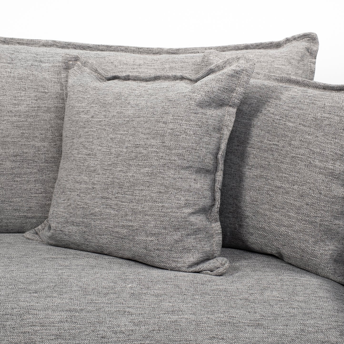 Roy I 84" Castlerock Gray Upholstered Three Seater Sofa