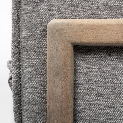 Roy I 84" Castlerock Gray Upholstered Three Seater Sofa