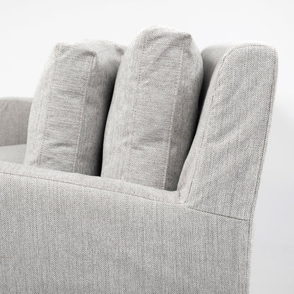 Denly I 69 X 38.25 X 34.5 Frost Gray Slipcover Two Seater Sofa