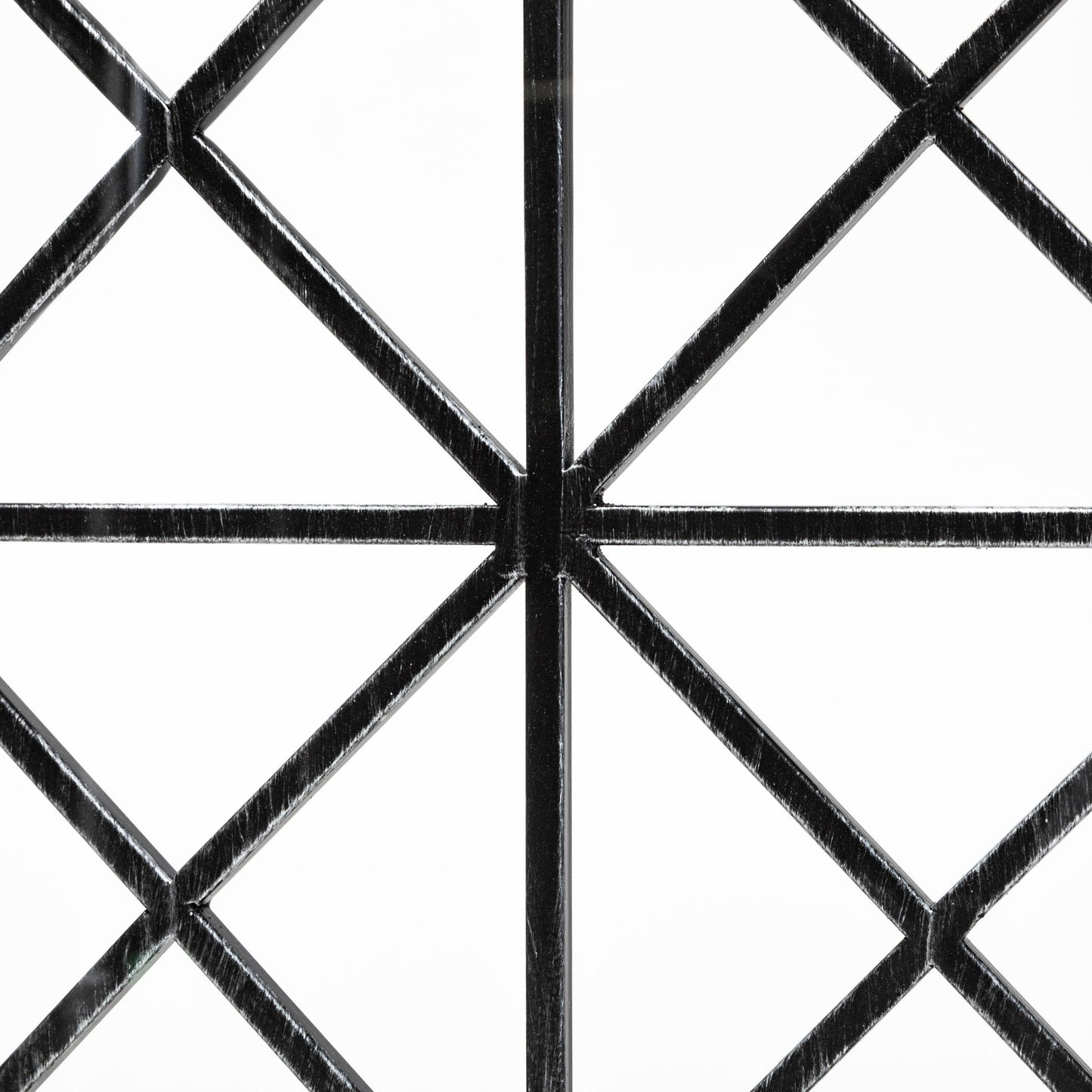 Ellingson 28L x 13W Black Rectangular Metal Glass Wood Bottom Tray