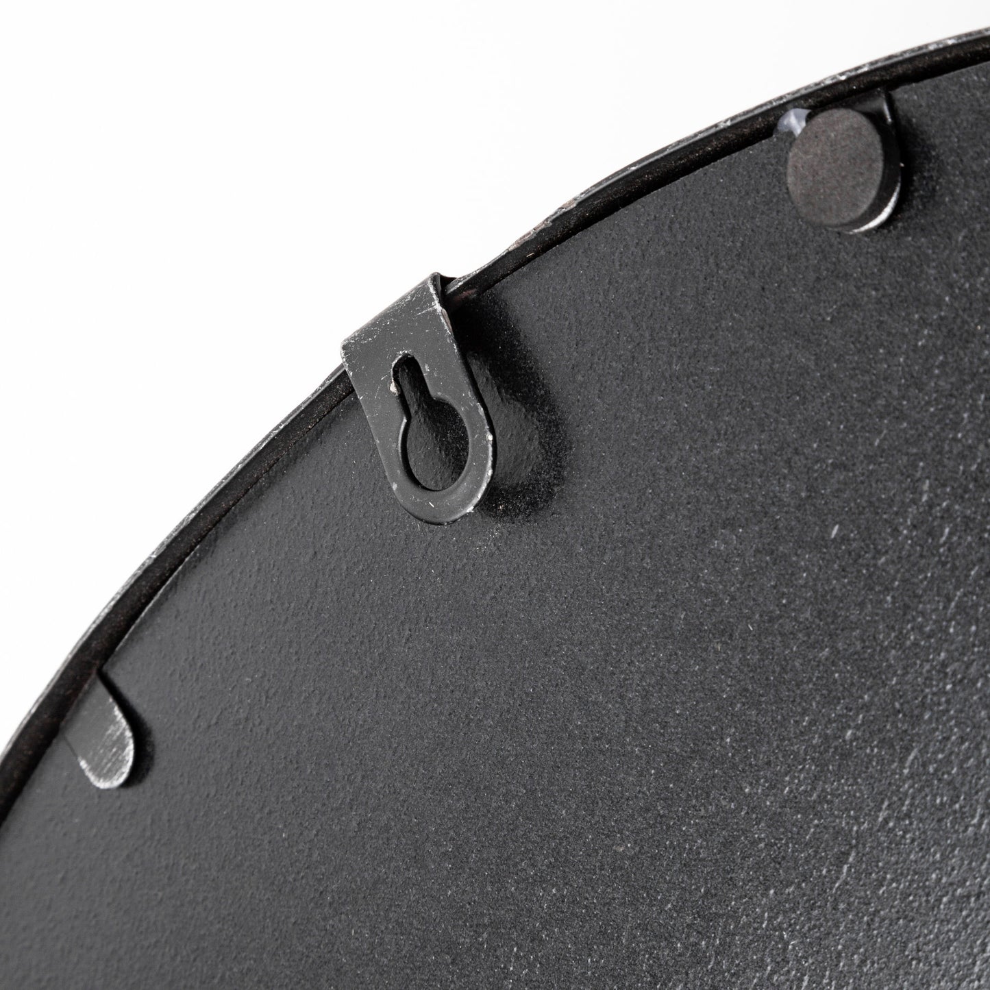 Piers (Set of 2) Black Metal Mirrored Round Trays