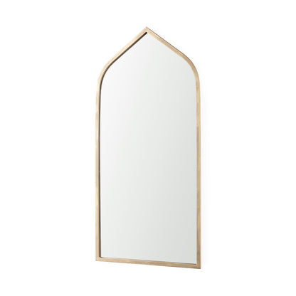 Giovanna 23.6L x 1.2W x 48.8H Gold Metal Frame Ogee Arch Vanity Mirror