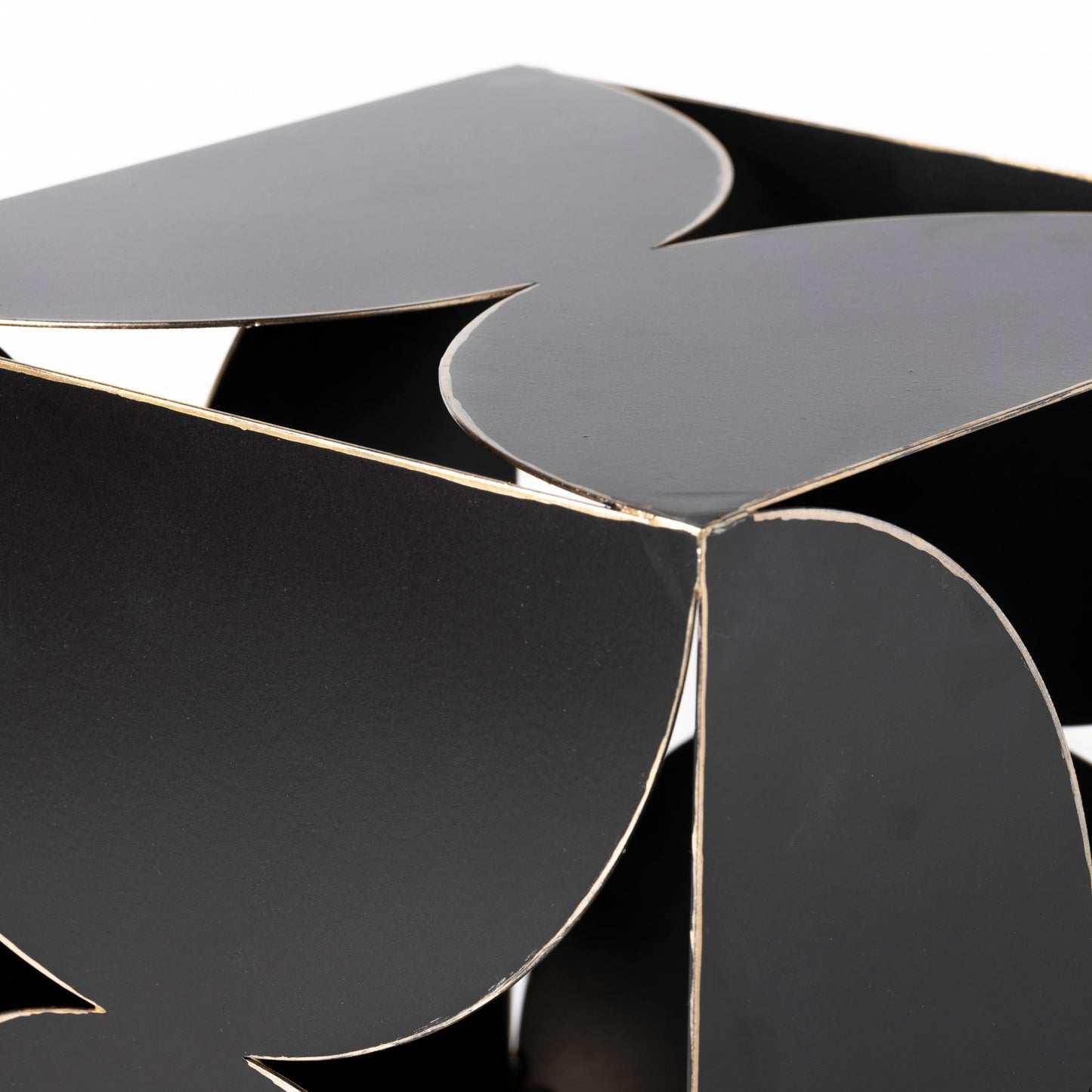 Darren (Small) 6L x 6W Black Metal Decorative Cube