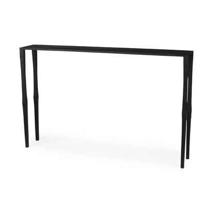 Timothy 48.0 X 8.0 X 30.0 Ebony Black Iron Console Table