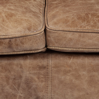 Cobain I 84" Brown Leather Two Seater Sofa