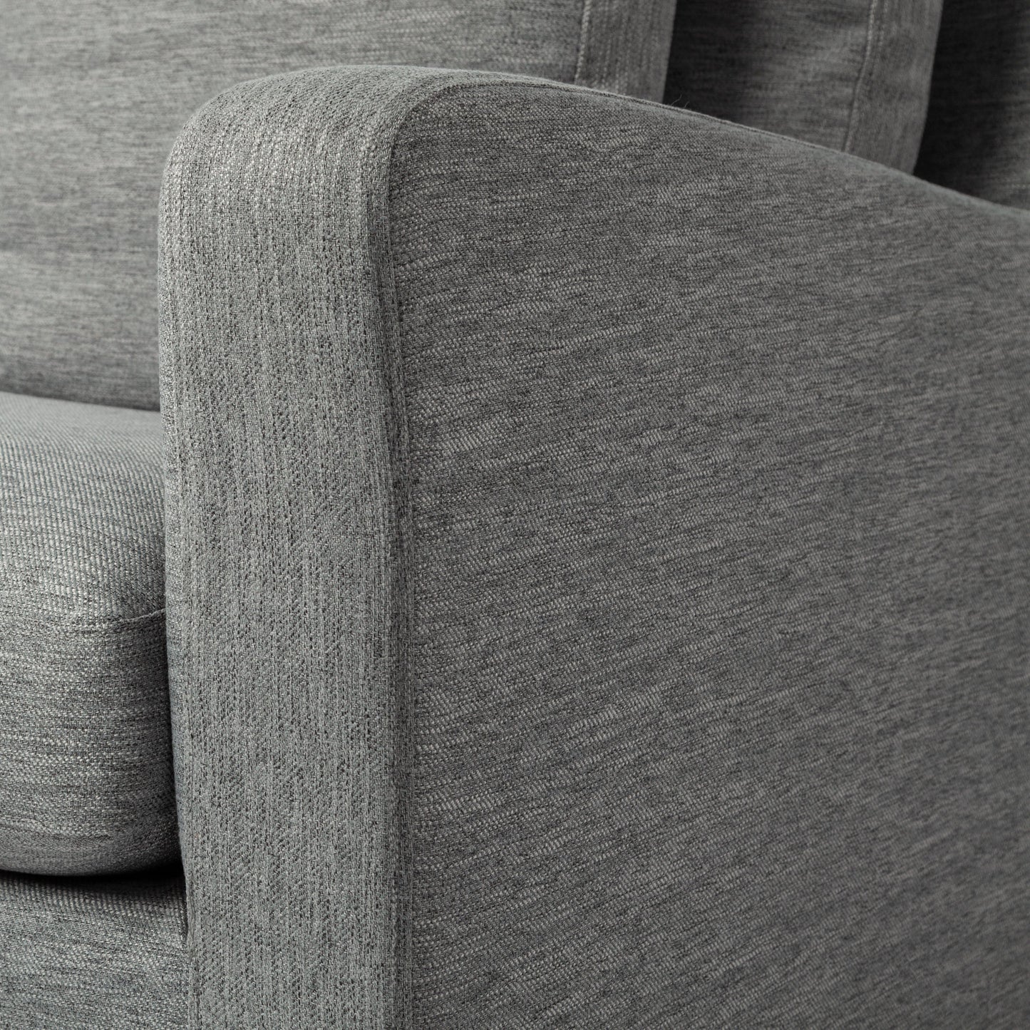 Denly II 92" Casterock Gray Slipcover Three Seater Sofa