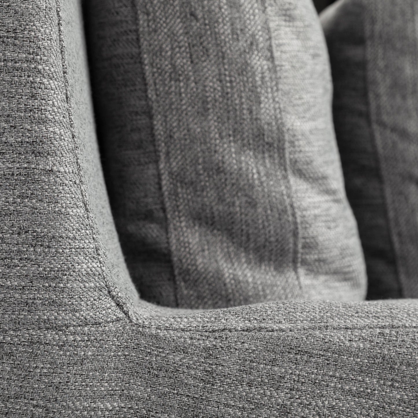 Denly II 92" Casterock Gray Slipcover Three Seater Sofa