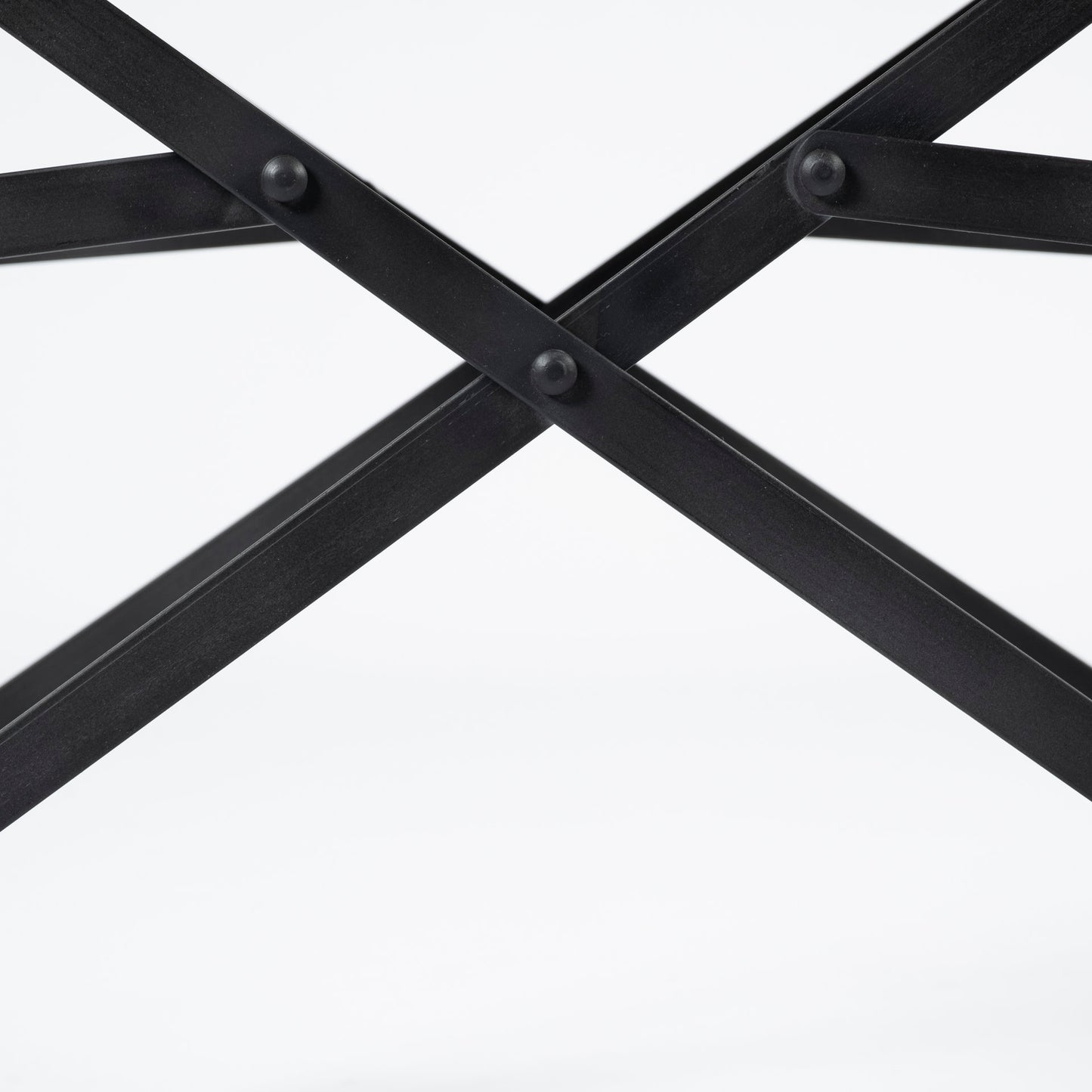 Direttore Black Iron Frame Black Leather Dining Chair