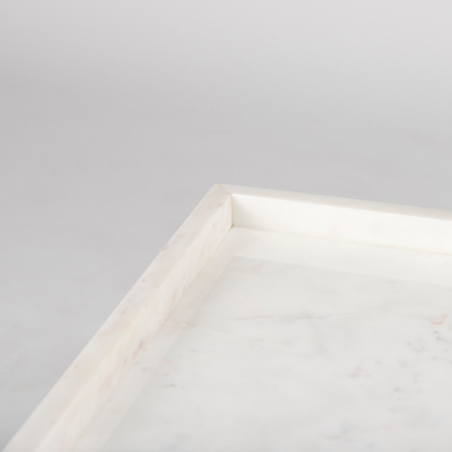 Nathan II 18" x 20" Square Top White Marble and Black Metal End/Side Table