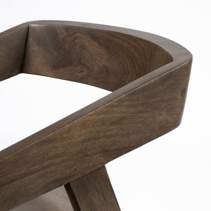 Nicholas I Onyx Brown Solid Wood Dining Chair