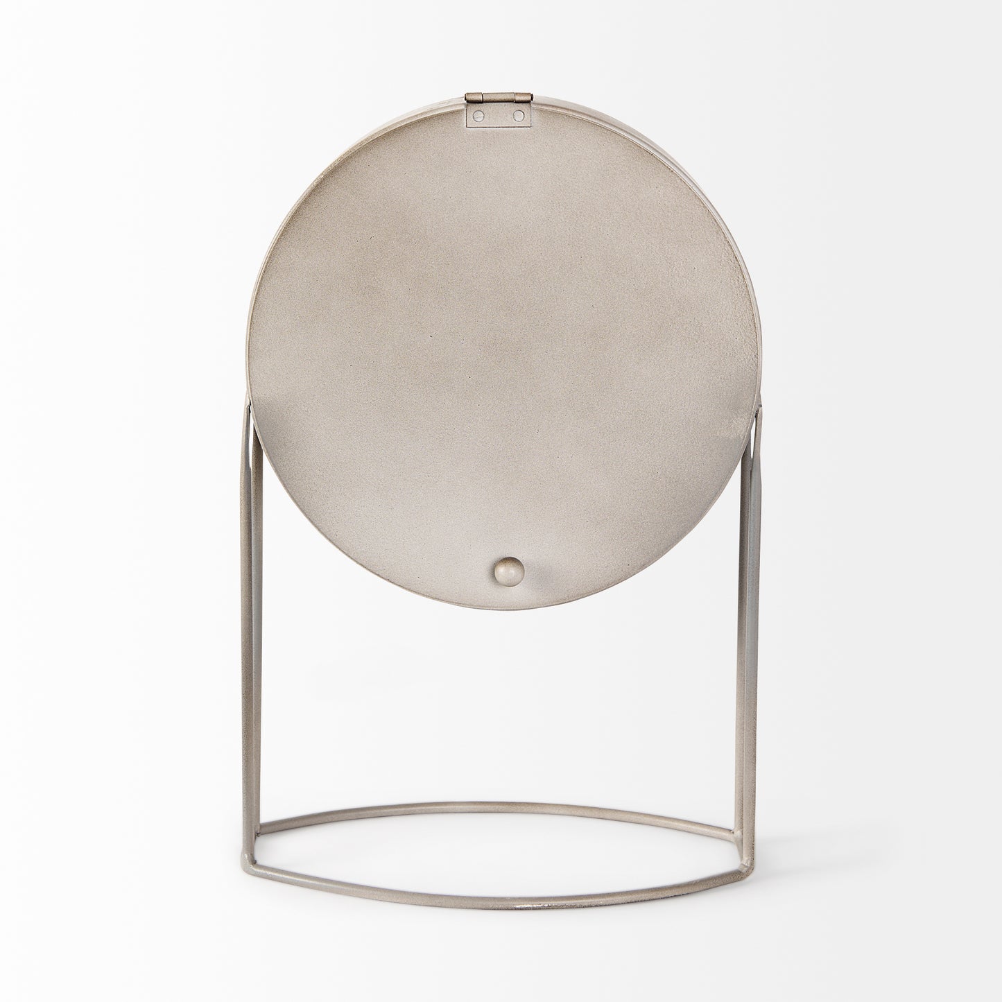 Aurus Matte Gray Metal Table Clock